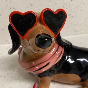 NWOT.  Blue Sky, Valentine Doxie, ceramic figurine.